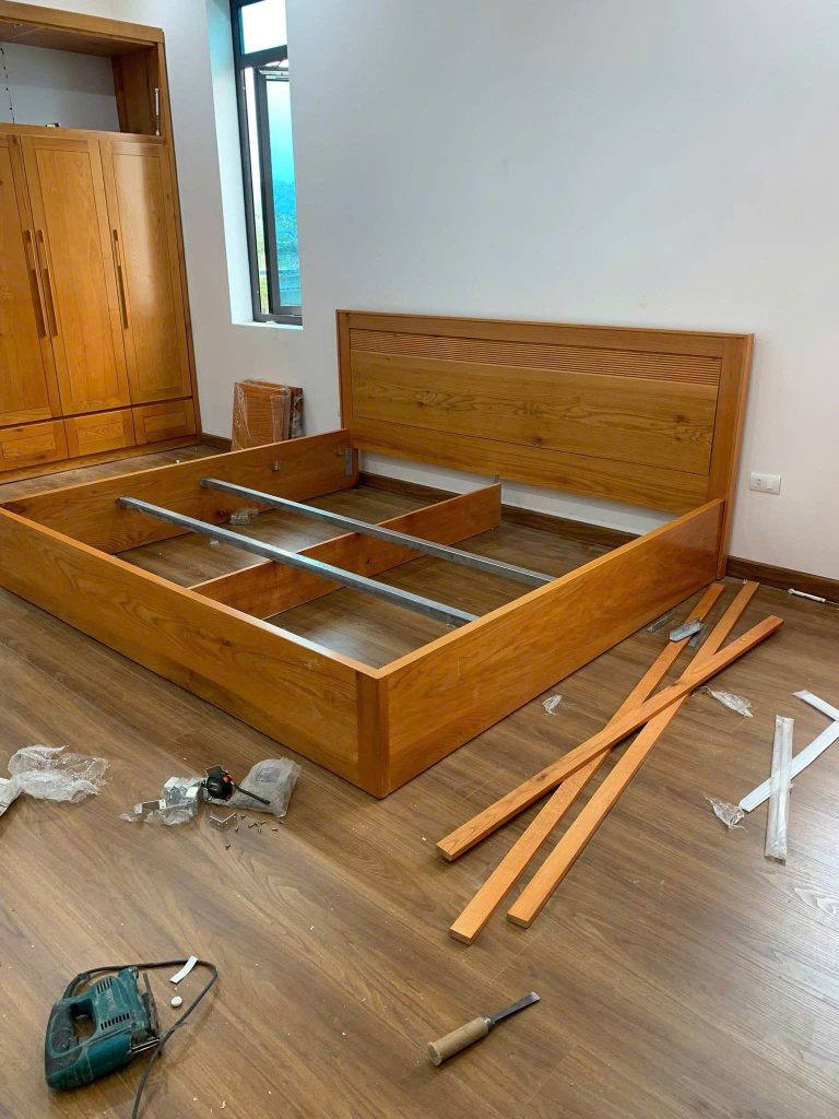 sửa giường gỗ bị kêu