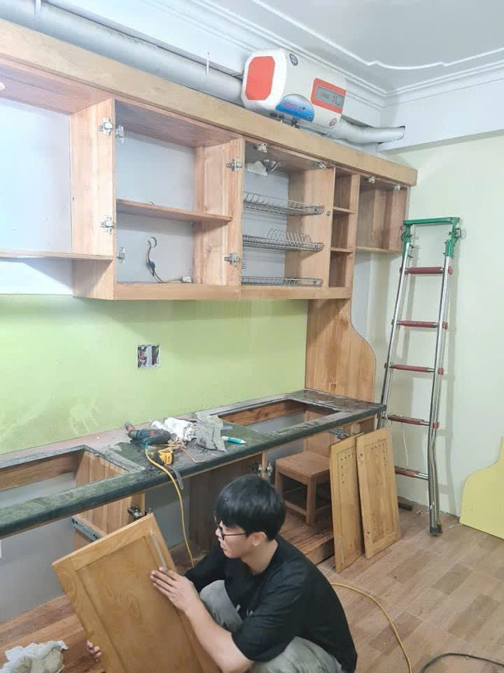 Tủ bếp bị phồng nước